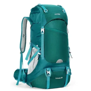 Comprar Mochila de montaña HOMIEE 50 litros color verde con funda impermeable