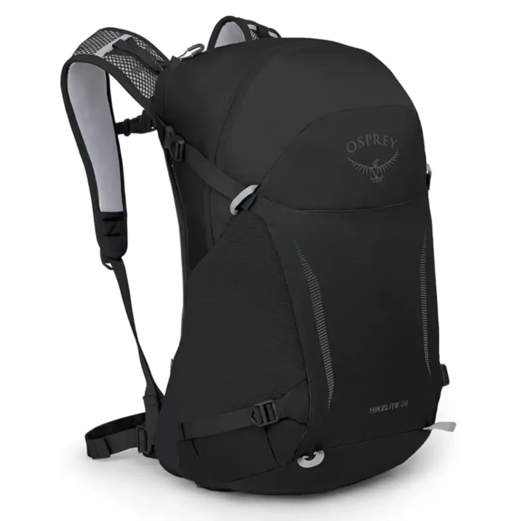 Mochila Osprey Hikelite 26 con sistema de espalda de malla suspendida AirSpeed