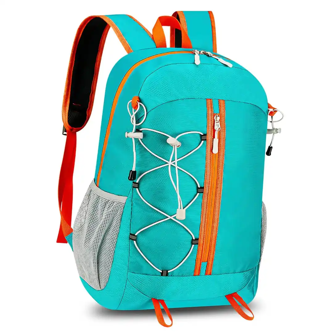 Mochila de senderismo plegable Leyrens 24L con correas para bastones y tejido impermeable