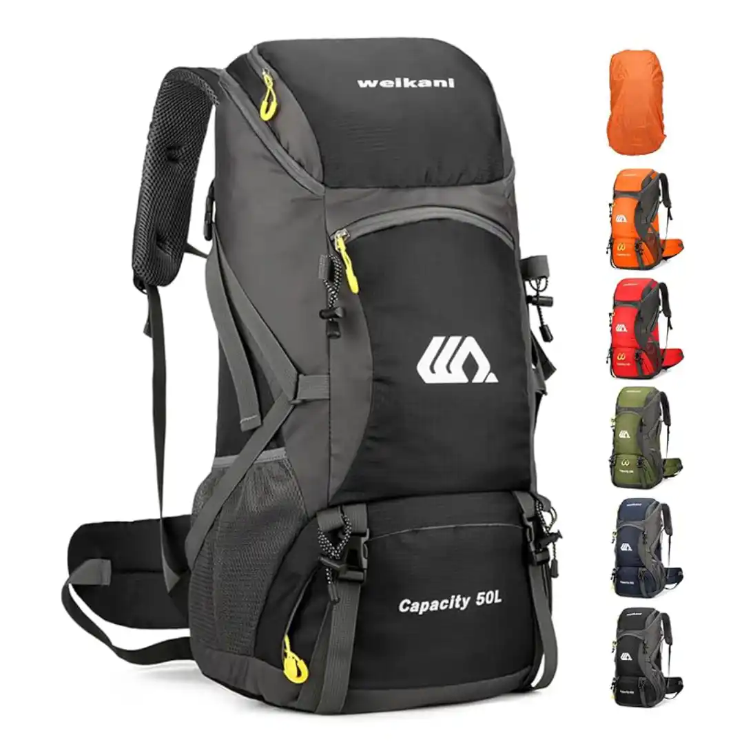 Mochila de gran capacidad Jianyana 50 litros plegable y resistente al agua