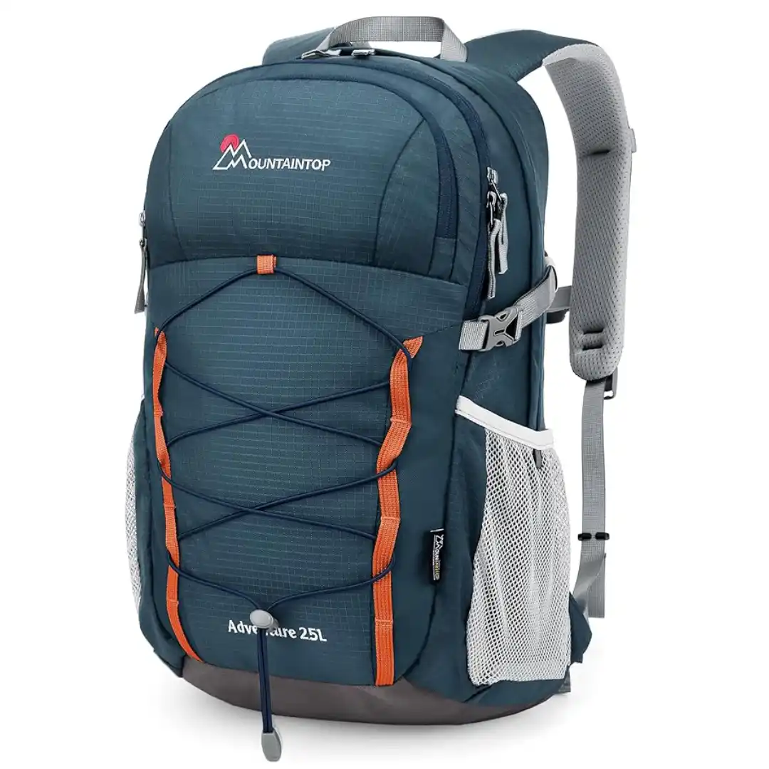 Mochila de trekking Mountaintop 25L con cremalleras YKK y tejido Nylon 420D