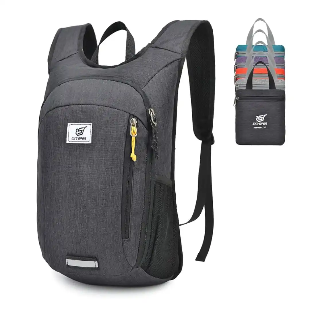 ochila pequeña de 10 litros SKYSPER plegable para adultos y niños