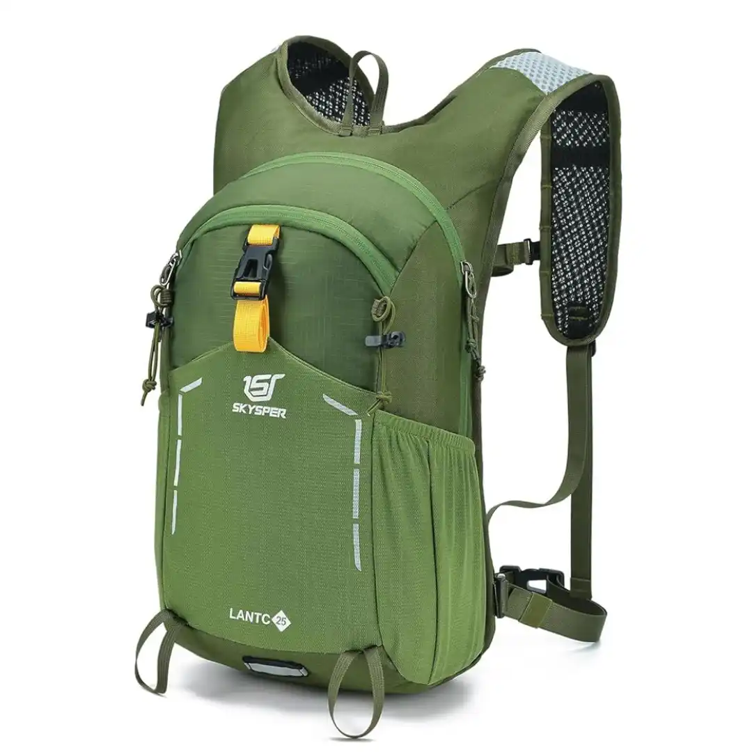 Mochila de día SKYSPER 15L con apertura de cremallera completa y cinturón extraíble