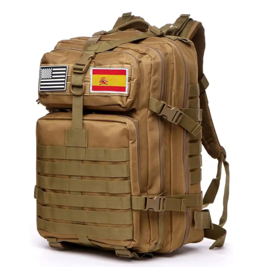 Mochila táctica militar Gujoin de 50 litros con sistema de anclaje Molle y diseño impermeable