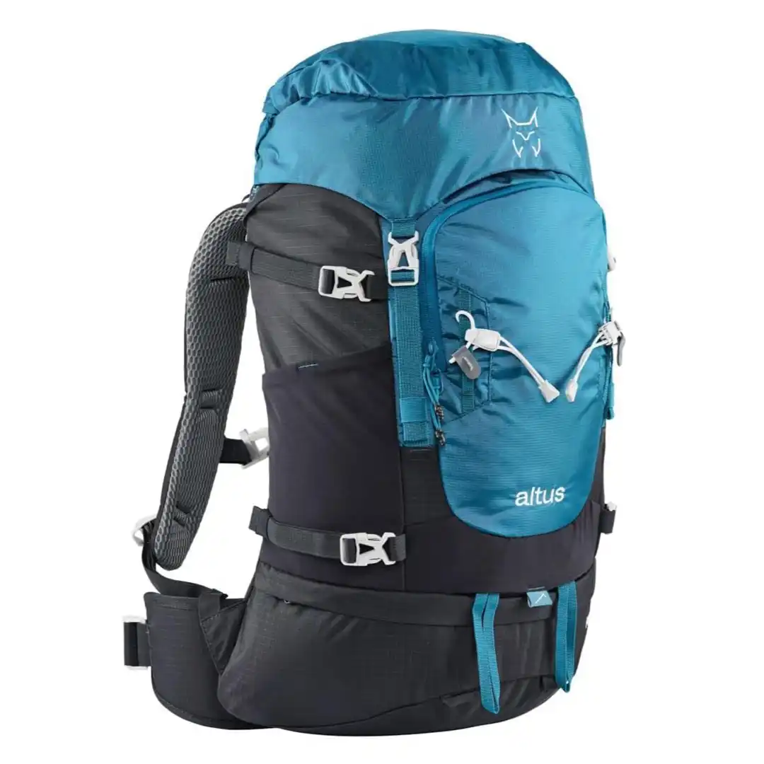 Mochila de travesía Pirineos 30 litros con sistema de espalda ventilada Air Space y cuerpo divisible