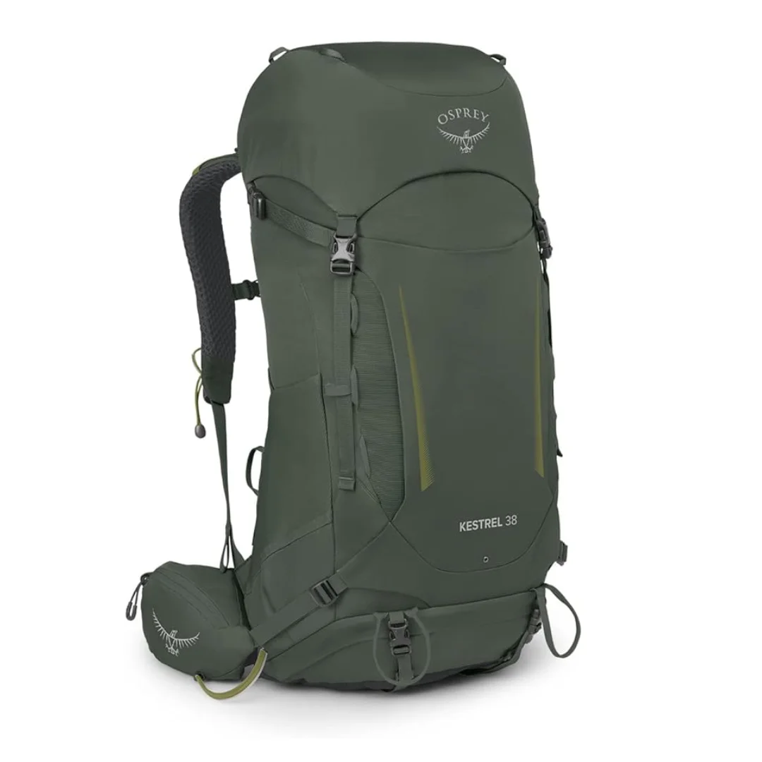 Mochila de trekking Osprey Kestrel de 38 litros color verde