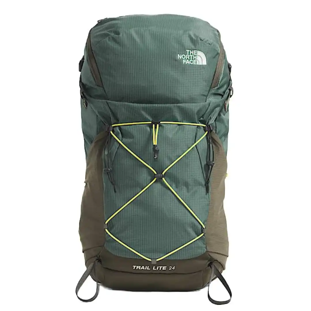 Mochila de senderismo rápido para mujer The North Face Trail Lite 24 con tirantes tipo chaleco y bolsillos frontales